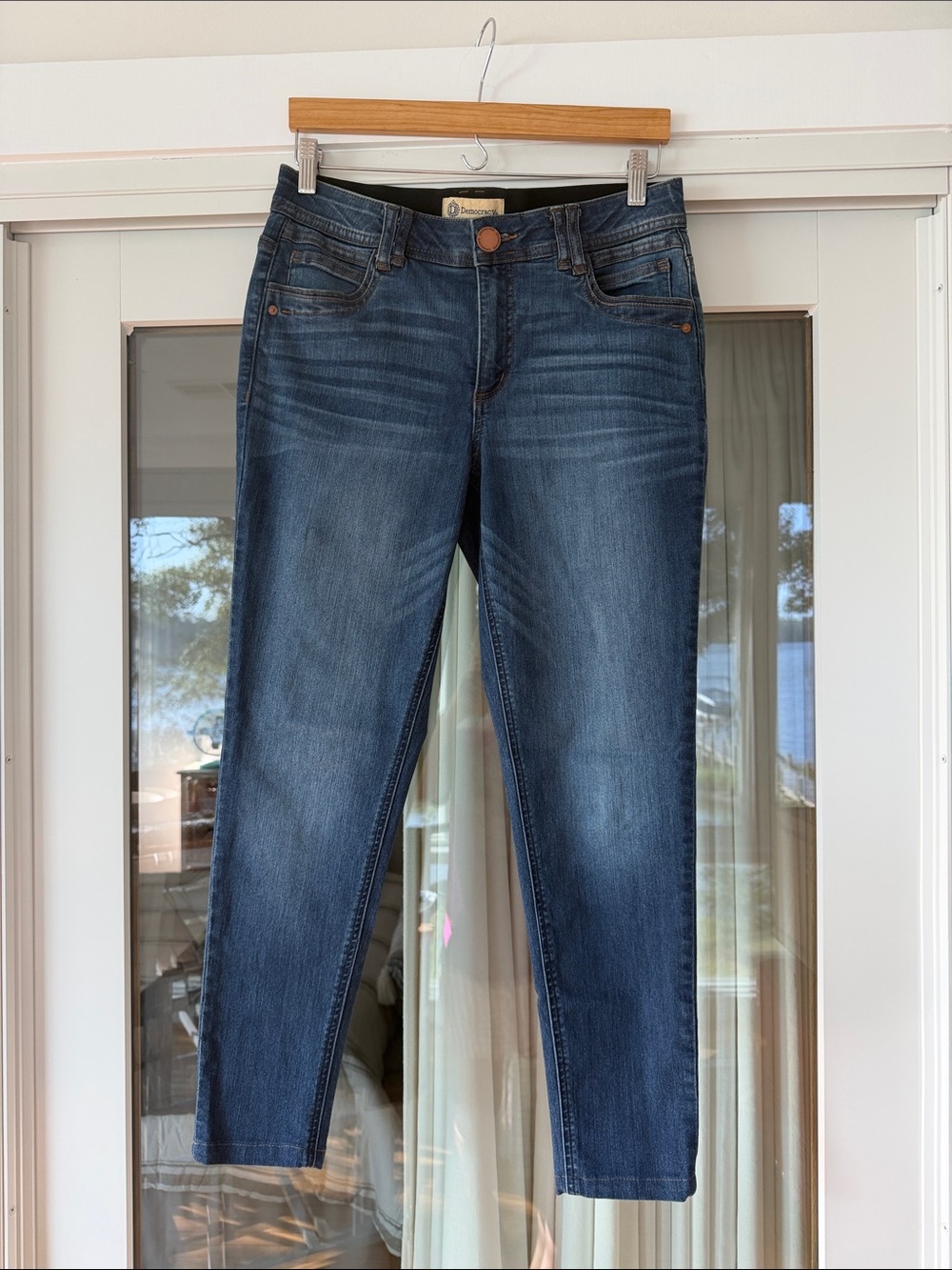 Democracy Dark Blue Stretch Skinny Jeans
